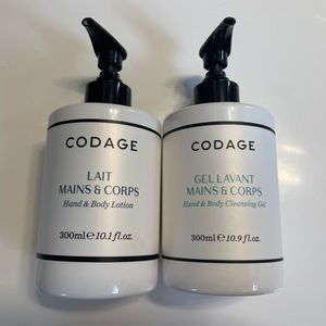 ✨SOLD✨🆕 Codage Paris Hand and Body Cleansing Gel & Lotion 300ml x2